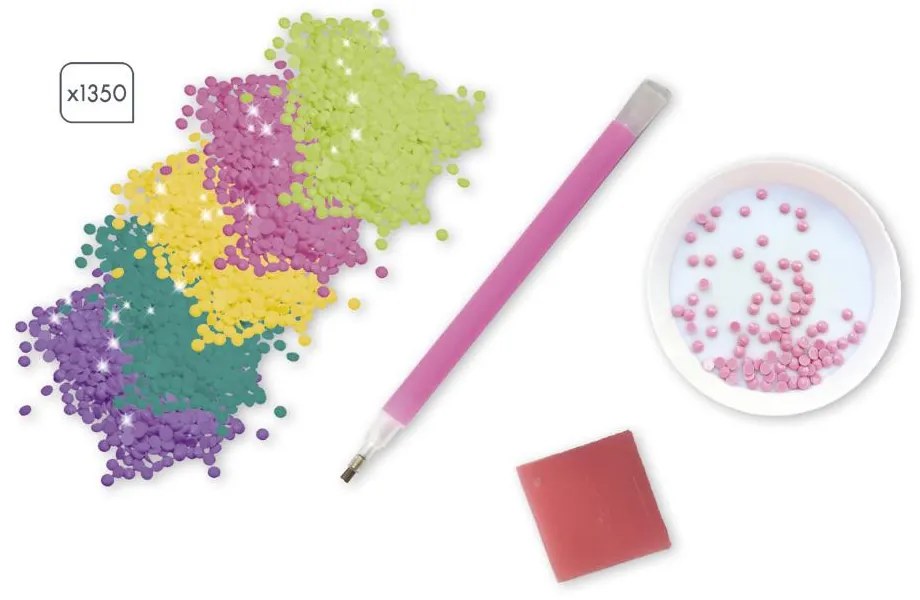Atelier per bambini midi - Pittura con mini strass - Magia e unicorni
