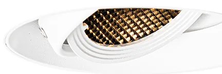 Faretto incasso moderno bianco GU10 AR70 rotondo senza cornice - Oneon Honey