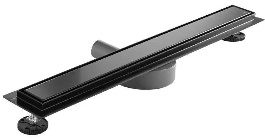 REA-G7803 - Canalina di scarico NEOX PRO 80 cm in acciaio inox/nero