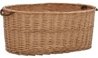 Cesta per Legna con Maniglie 78x54x34cm Salice Naturale cod mxl 68660