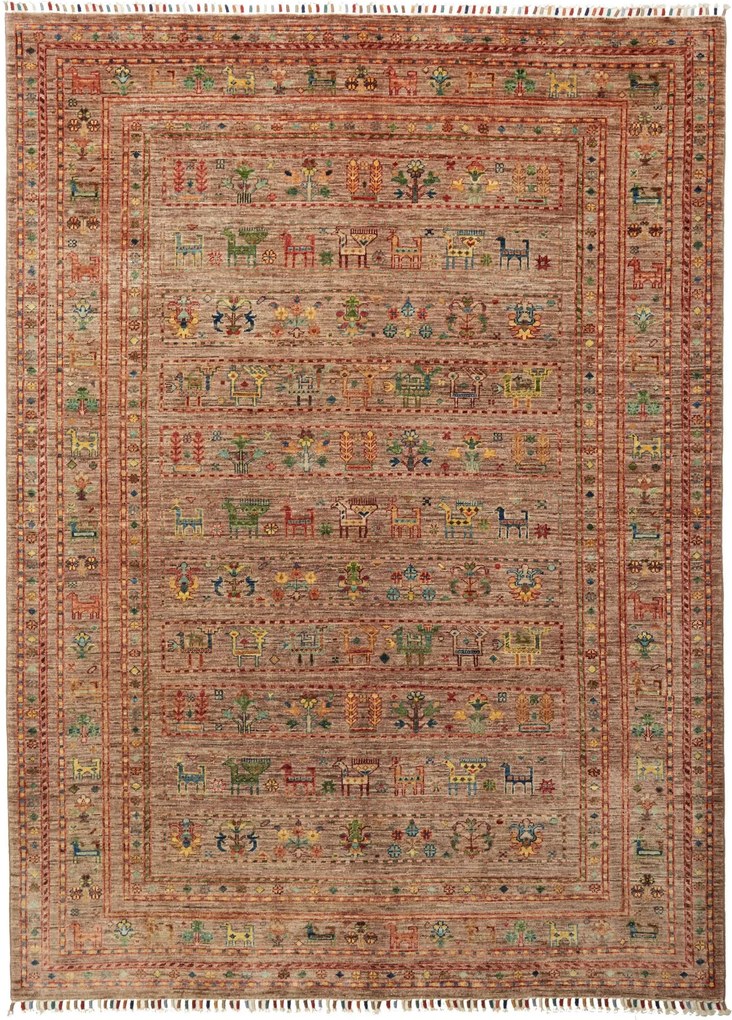 Samarkand Tappeto orientale 170x240 Marrone (Pakistan) Annodato A Mano
