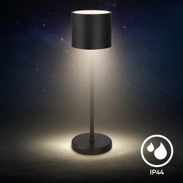 Briloner 7521015 - Lampada da tavolo LED dimmerabile SIGO 2,5W/5V IP44 2600 mAh nera