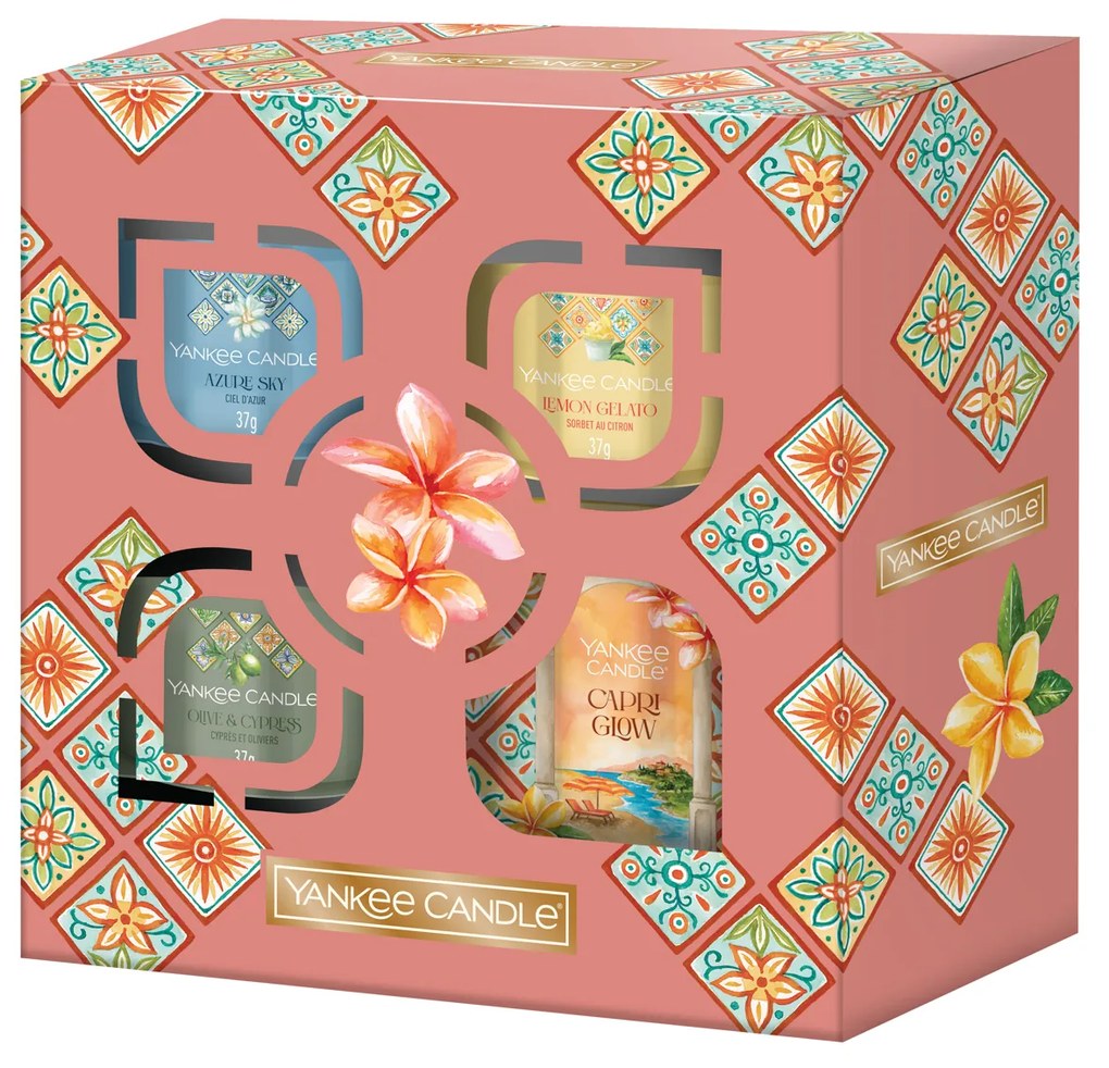 Set regalo 4 candele estive Yankee Candle