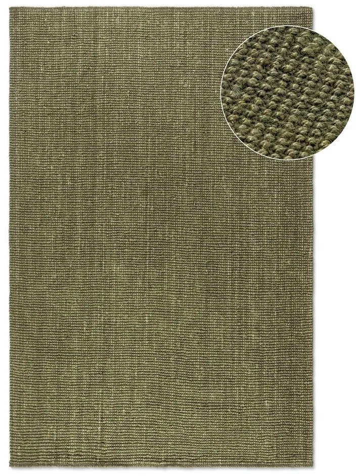 Tappeto color kaki in iuta 190x280 cm Bouclé – Hanse Home