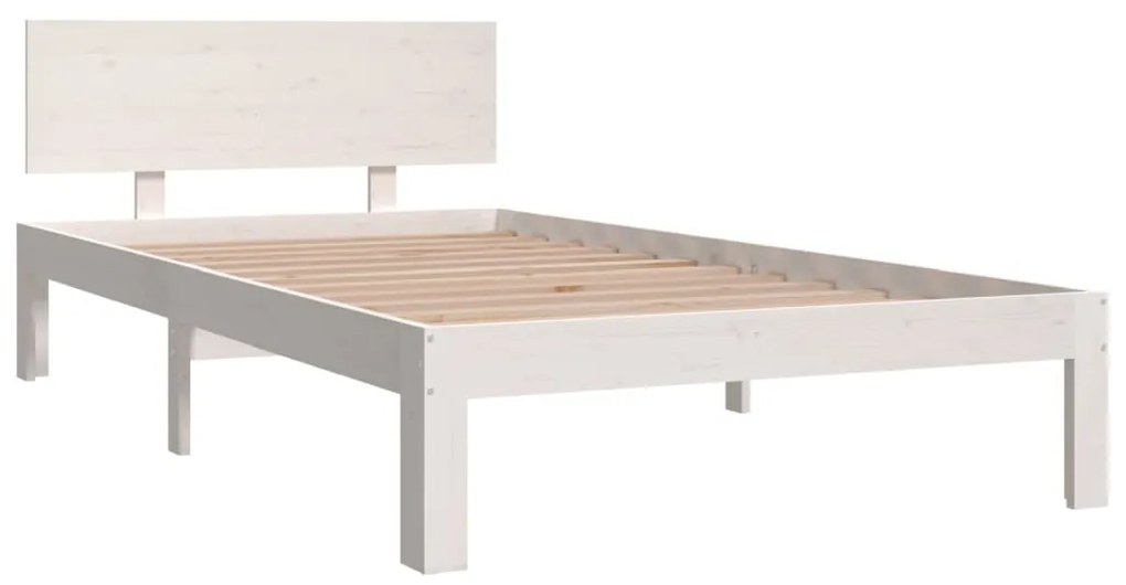 Giroletto bianco 100x200 cm in legno massello di pino