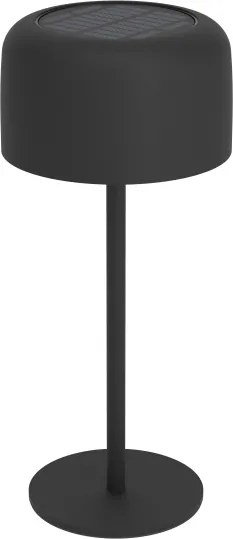 Eglo 901889 - Lampada da tavolo solare a LED ROCCANOVA LED/2,8W/3,7V IP44 nera