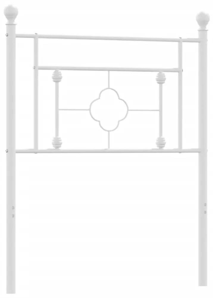 Testiera in Metallo Bianco 80 cm