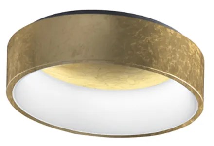 Sospensione Contemporanea Aurora Metallo Foglia Oro Led 36W