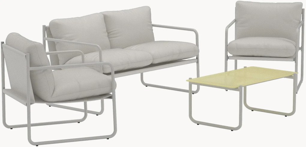 Set lounge da giardino Thassos, set da 4