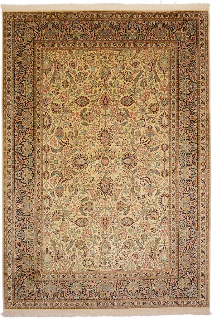 Cashmere Silk Tappeto orientale 270 x 190 (Indian) Annodato A Mano