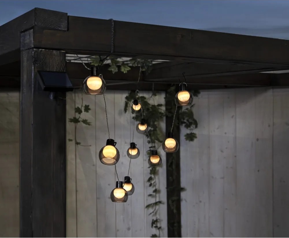 Catena luminosa a LED per esterni, lunghezza 2,7 m Smoky - Star Trading