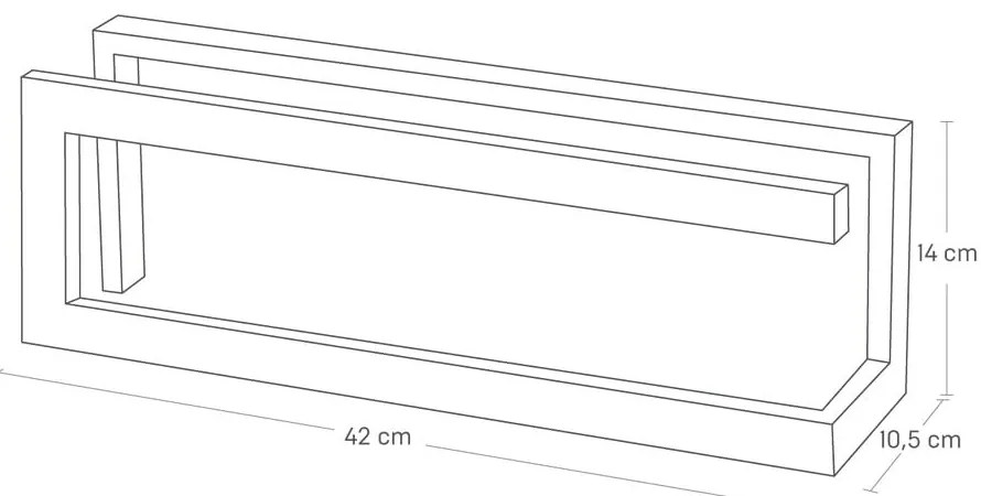 Supporto per pantofolaio in metallo bianco Line - YAMAZAKI