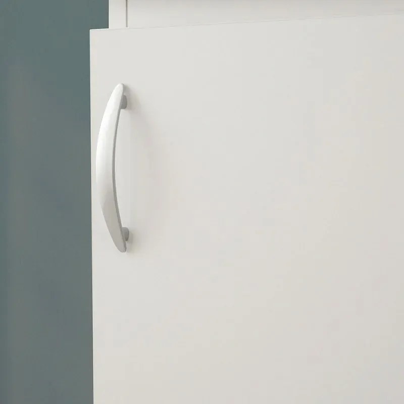 Mobile lavatoio 45 bianco con vasca in resina completa di asse