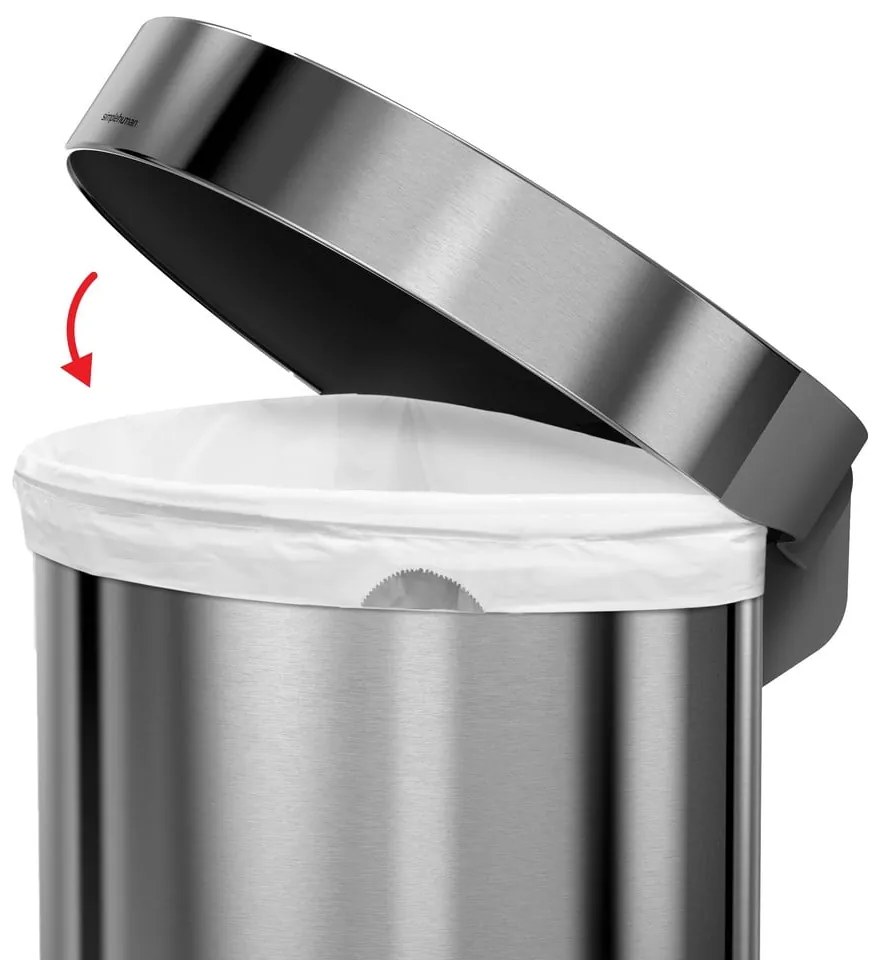 Bidone a pedale in acciaio inox 45 l - simplehuman
