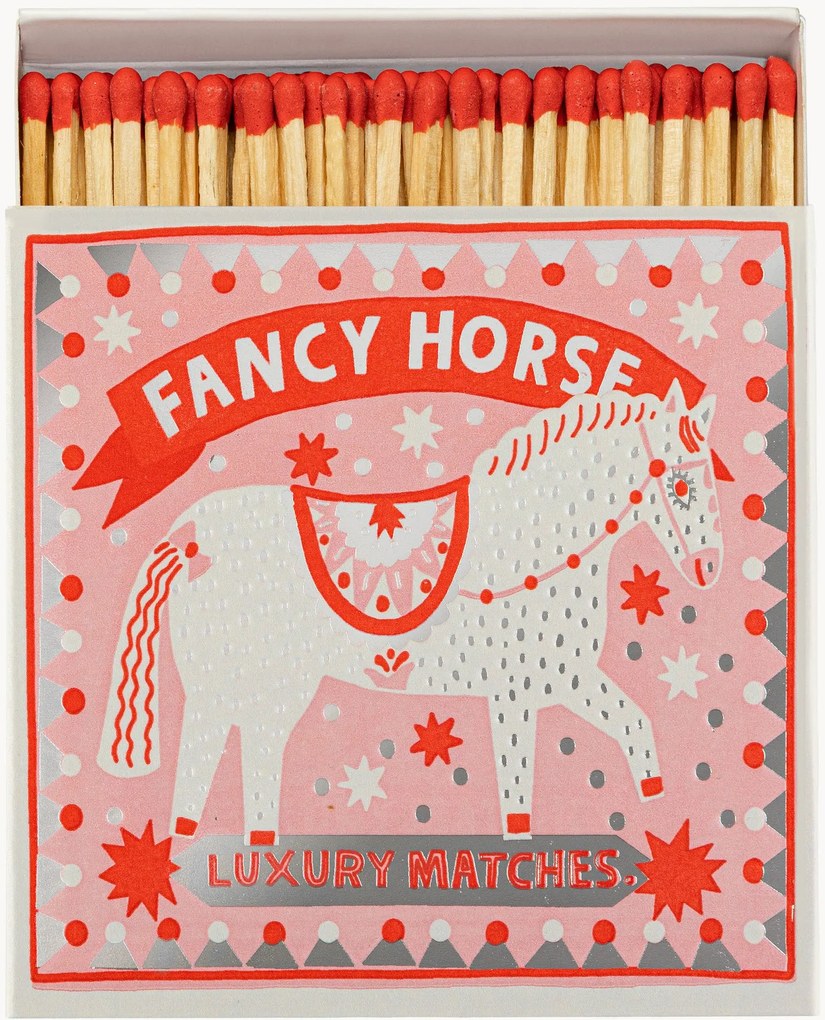Scatola di fiammiferi di design Fancy Horse