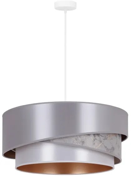 Duolla - Lampadario a sospensione con filo KOBO 1xE27/15W/230V diametro 45 cm argento/oro