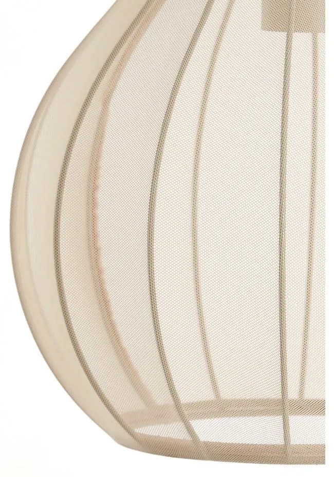 Lampada da terra beige con paralume in tessuto (altezza 156,5 cm) Elati - Light &amp; Living