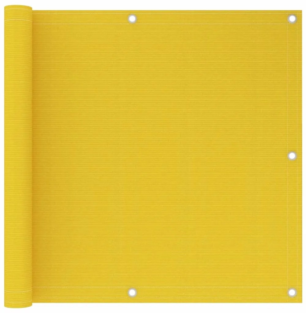 Paravento Da Balcone Giallo 90x600 Cm İn Hdpe /