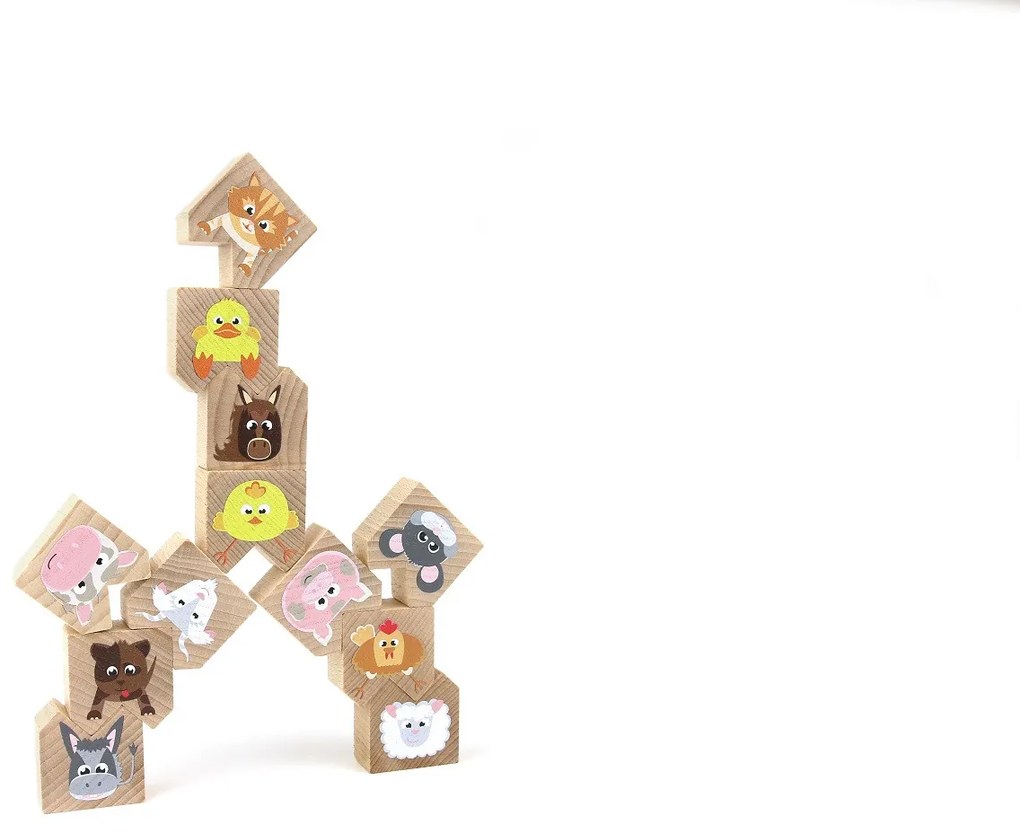 Milaniwood - Gioco equilibristo in legno - Animali fattoria