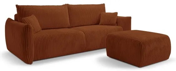 Divano letto 2 posti FRIDA marrone