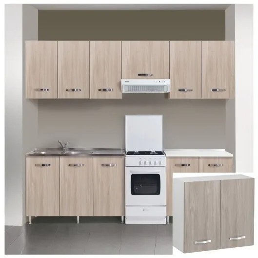 Kit Cucina Pensile 2 Ante 80X32Xh72 Cm Olmo