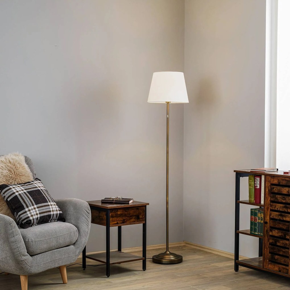 Lindby Alomira, piantana, ottone