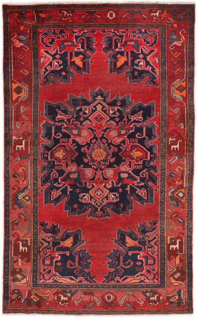 Hamedan Tappeto 210x130 (Iran) Annodato A Mano