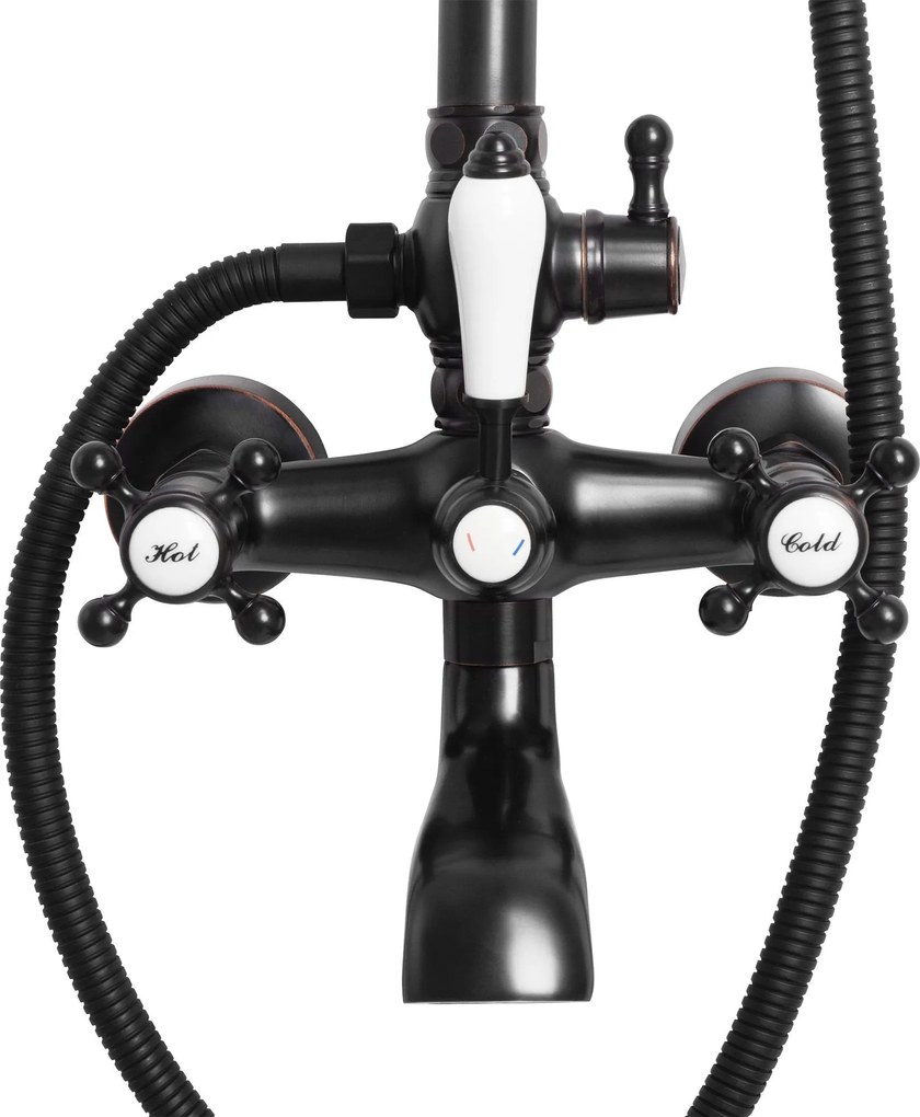 Set doccia REA BERGAMO OLD BLACK