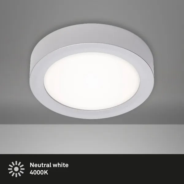 Briloner 7122-014 - Lampada da soffitto LED FIRE LED/11W/230V 3000K diam. 17 cm Argento