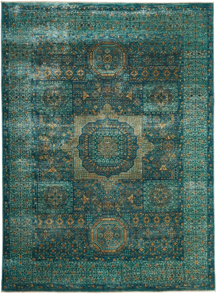 Mamluk Tappeto orientale 170x230 Turchese (Pakistan) Annodato A Mano