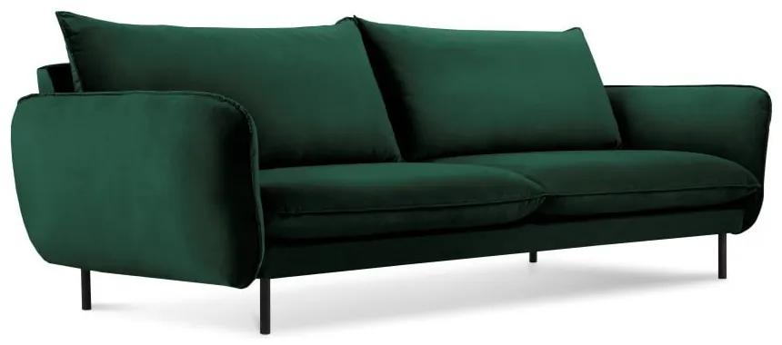 Divano in velluto verde, 200 cm Vienna - Cosmopolitan Design