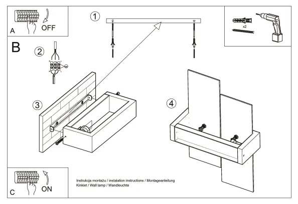 Brilagi - Applique a LED HERA 1xE27/7,5W/230V legno