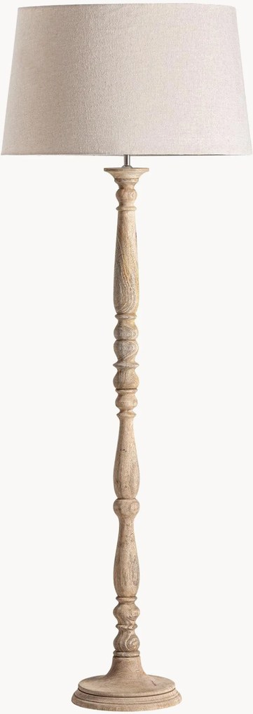 Lampada da terra in legno di mango Heilbron