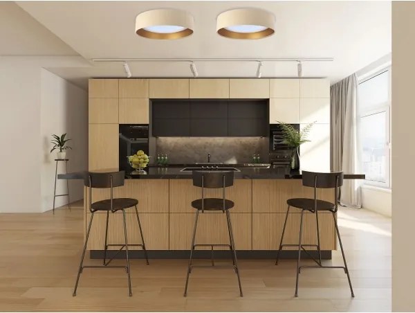 Plafoniera LED GALAXY LED/24W/230V beige/oro