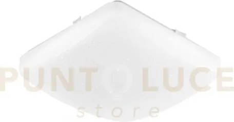 Plafoniera led moon quadrata bianca 18w 1815lm cct 3000 e 4000 e 65...
