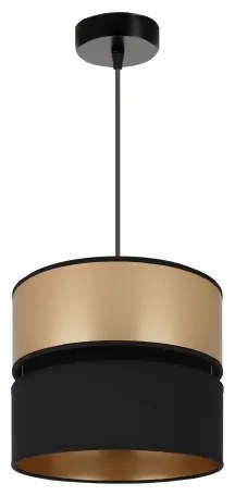 Brilagi - Lampadario a sospensione con filo ROYAL 1xE27/15W/230V diametro 25 cm nero/oro
