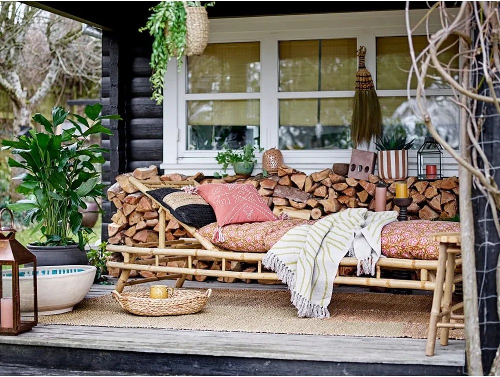 Tappeto di colore naturale in erba marina reversibile 150x245 cm Enzov – Bloomingville