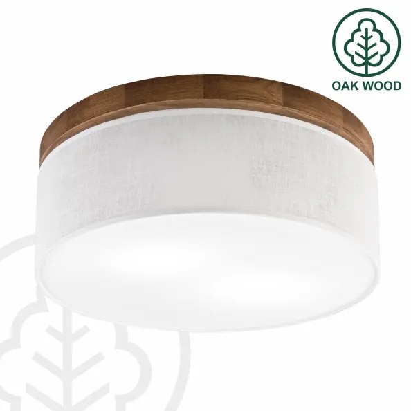 Brilagi - LED Plafoniera BELLADONNA 2xE27/15W/230V diametro 40 cm bianco/quercia ciliegio