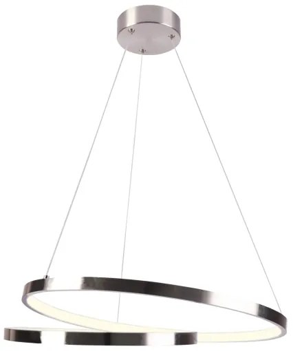 Lampadario LED a sospensione con filo ZEFIRA LED/40W/230V 4000K diametro 50 cm cromo