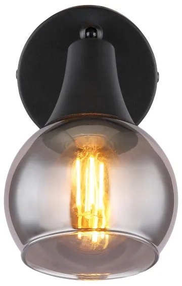 Globo 57904-1 - Faretto da parete GLYPTAR 1xE14/40W/230V nero