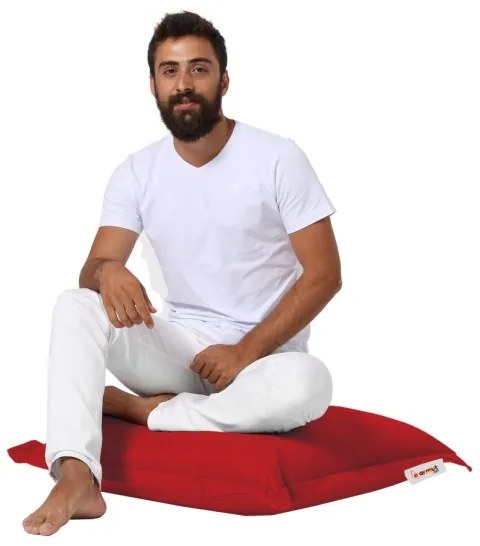 Cuscino da terra 70x70 cm rosso