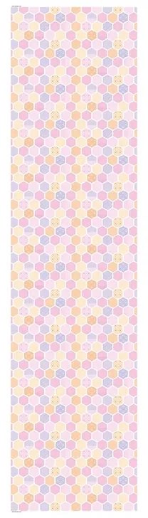 Pannello mdf decoro grafiche alveare rosa L 120 x H 60 cm Sp 19 mm multicolore