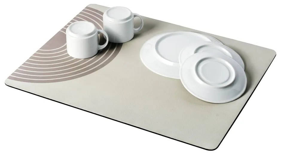 Tappetino scolapiatti beige in gomma 50x40 cm Dima – Wenko