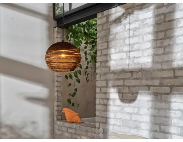 Ledvance - Lampadario a sospensione con filo DECOR CARDBOARD 1xE27/15W/230V diametro 26 cm