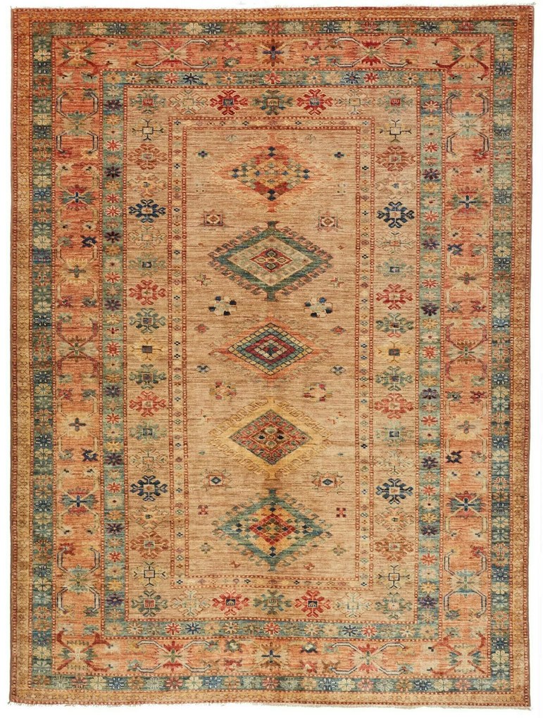Kazak Tappeto orientale 230 x 170 Giallo (Pakistan) Annodato A Mano