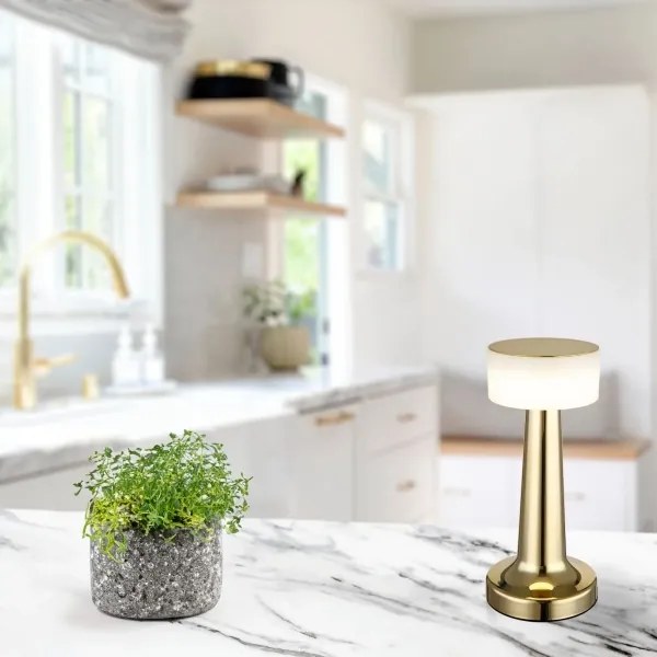 Globo 58447M - Lampada da tavolo LED dimmerabile con funzione Touch ANGELIKA LED/1W/3,7V oro