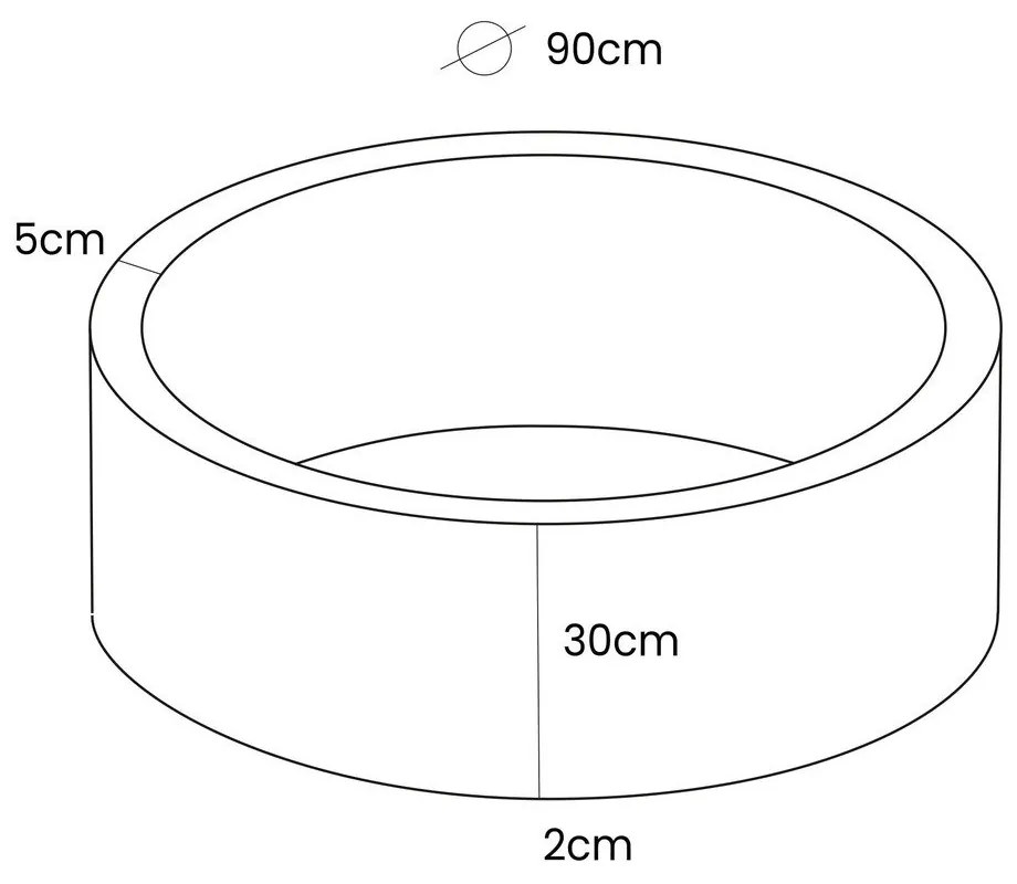 Piscina di palline rosa in velluto a coste ø 90x30 cm Montessori – Meowbaby