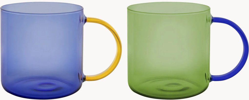 Set di 2 tazze in vetro borosilicato Fred