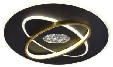 Plafoniera LED dimmerabile LED/80W/230V nero + telecomando