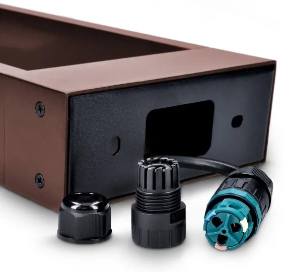 Brilagi - Lampada da esterno LED BARI LED/7W/230V 3000/4000/6000K marrone IP54 50 cm